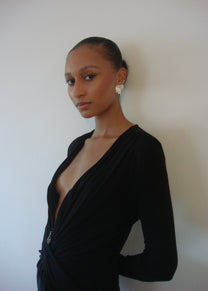 Alberta Ferretti Long Sleeve Dress
