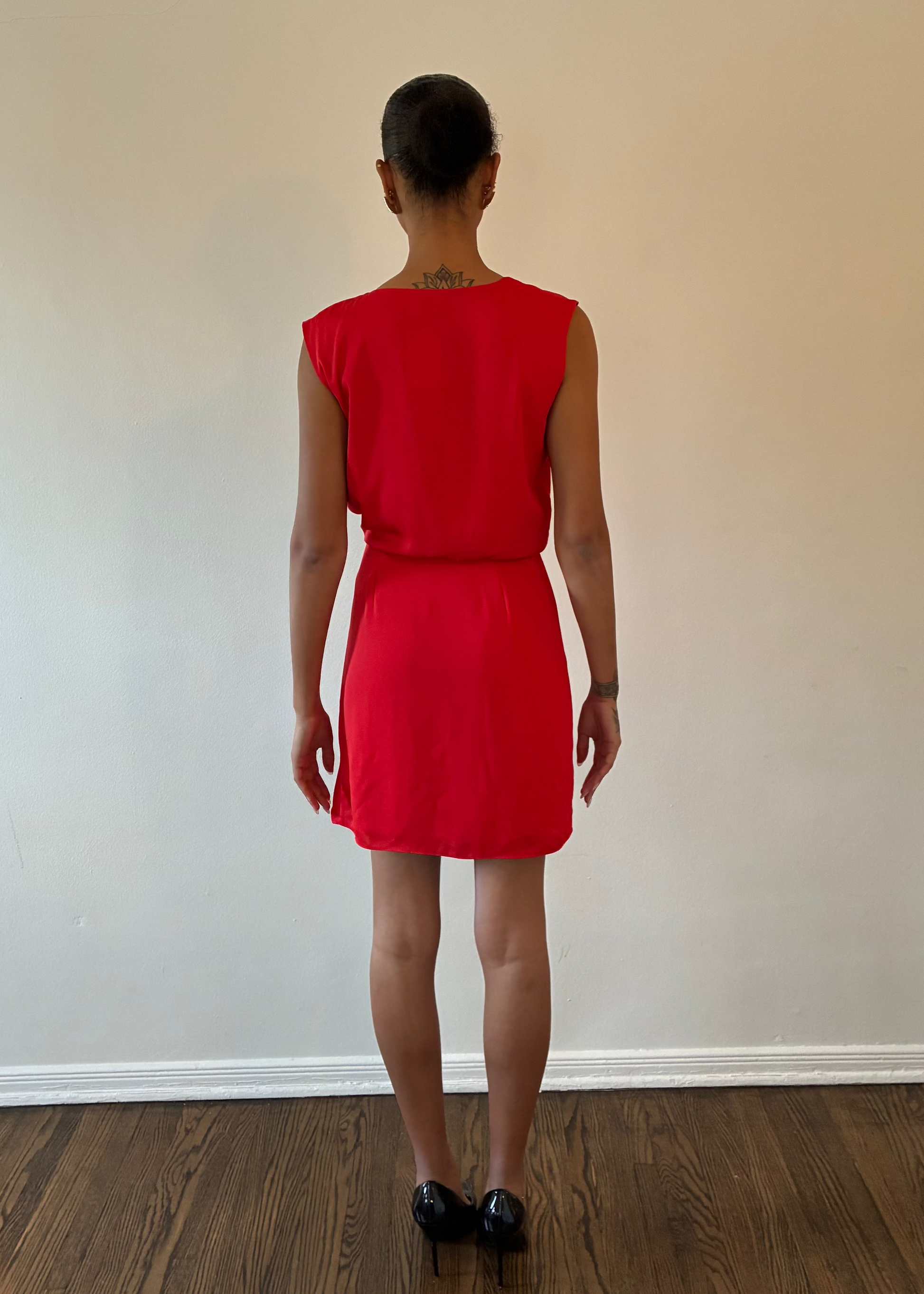 Aritzia Talula Red Wrap Dress