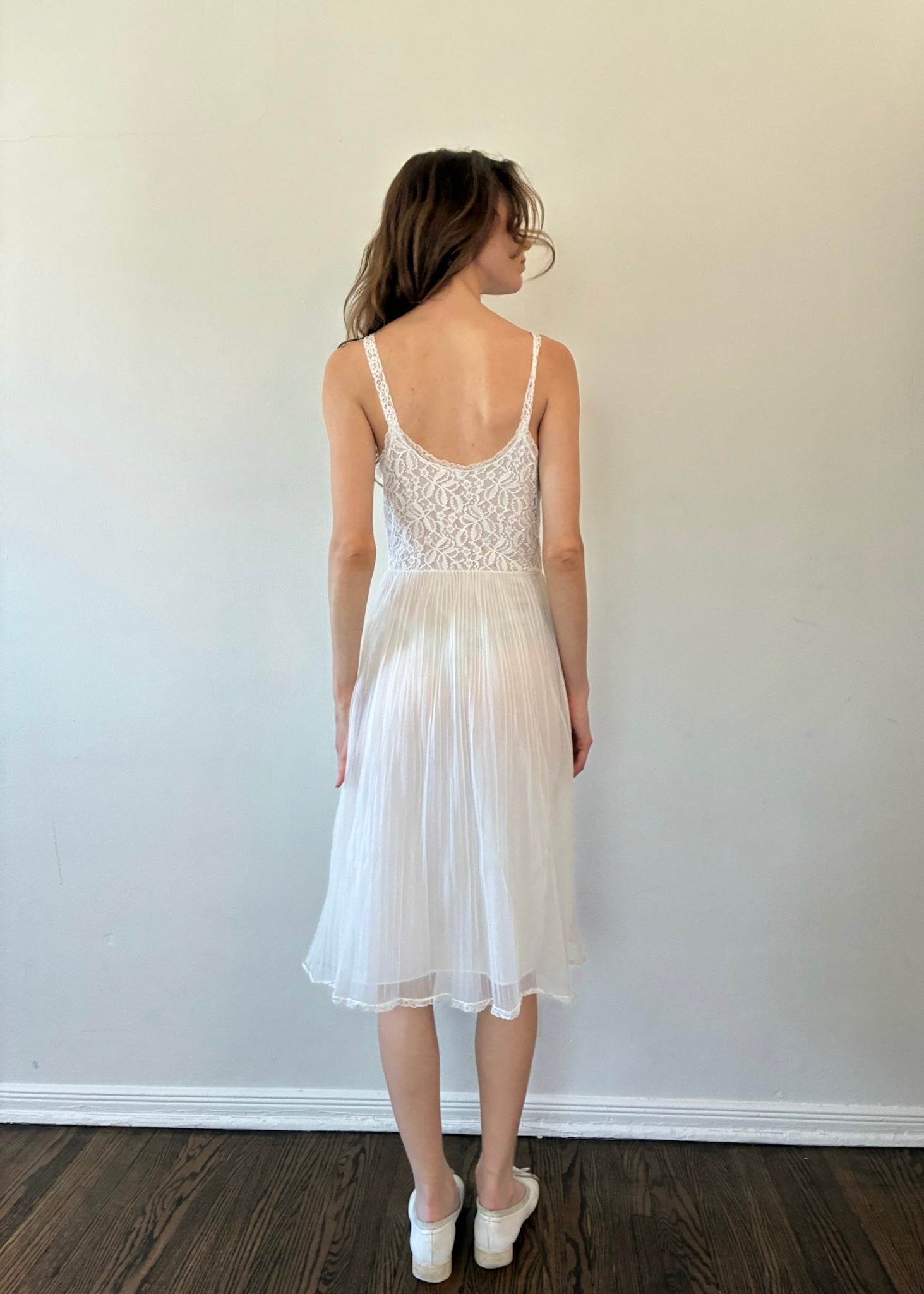 LACE MIDI SLIP DRESS