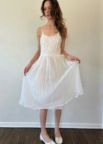 LACE MIDI SLIP DRESS
